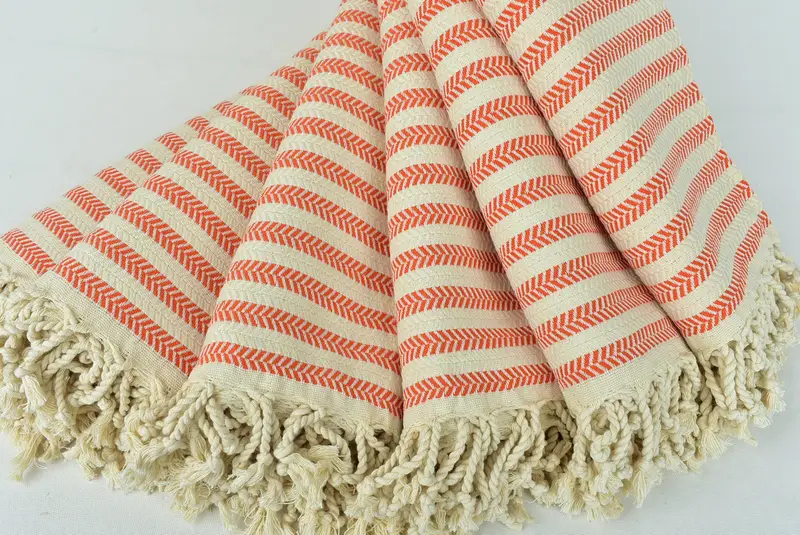 Hauswarmes Geschenk, türkisches Badetuch, erster Hochzeitstagsgeschenk, Sondergeschenke, Peshtemal -Handtuch, Sommergeschenkideen, 70x40 Baumwoll -Chevron -Handtuch - 4