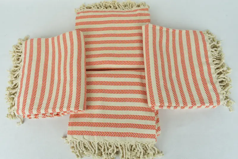 Hauswarmes Geschenk, türkisches Badetuch, erster Hochzeitstagsgeschenk, Sondergeschenke, Peshtemal -Handtuch, Sommergeschenkideen, 70x40 Baumwoll -Chevron -Handtuch - 6
