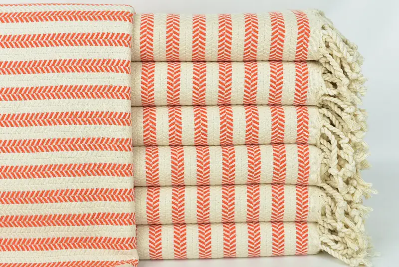Hauswarmes Geschenk, türkisches Badetuch, erster Hochzeitstagsgeschenk, Sondergeschenke, Peshtemal -Handtuch, Sommergeschenkideen, 70x40 Baumwoll -Chevron -Handtuch - 1