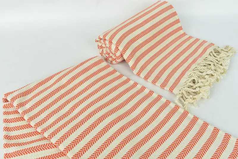 Hauswarmes Geschenk, türkisches Badetuch, erster Hochzeitstagsgeschenk, Sondergeschenke, Peshtemal -Handtuch, Sommergeschenkideen, 70x40 Baumwoll -Chevron -Handtuch - 7