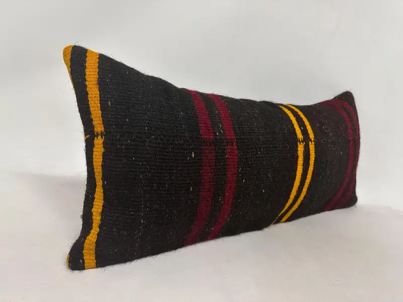 Kilim Pillow, 16x36 Brown Pillow Case, Ikat Cushion Cover, Turkish Kilim Pillow, Gift Pillow, Morroccon Kilim Cushion Pillow Cover, Pillow - 3