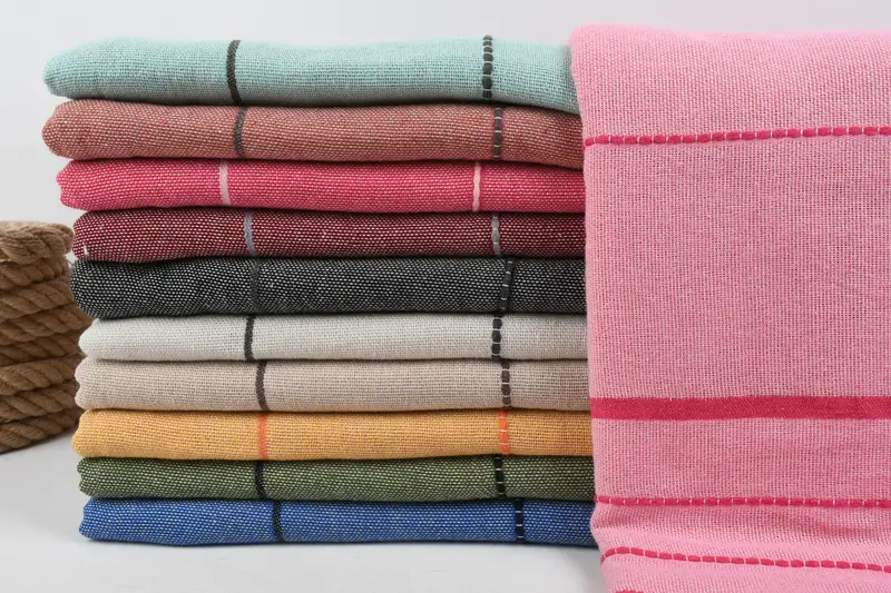 Quick-dry towel, 70x40 Cotton Striped Towel, Gym Towel, Anniversary Gift For Her, Bachelorette Party Gifts, Personalized Beach Towel, Yoga Towel - 2