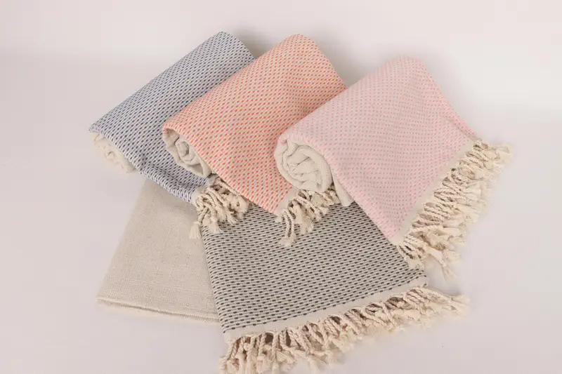 Bridal Shower Gift, Guest Towel, Embroidered Towel, Wedding Gift Ideas, Friends Beach Towel, 70x40 Cotton Polka Dot Towel, Absorbent Turkish towel - 6