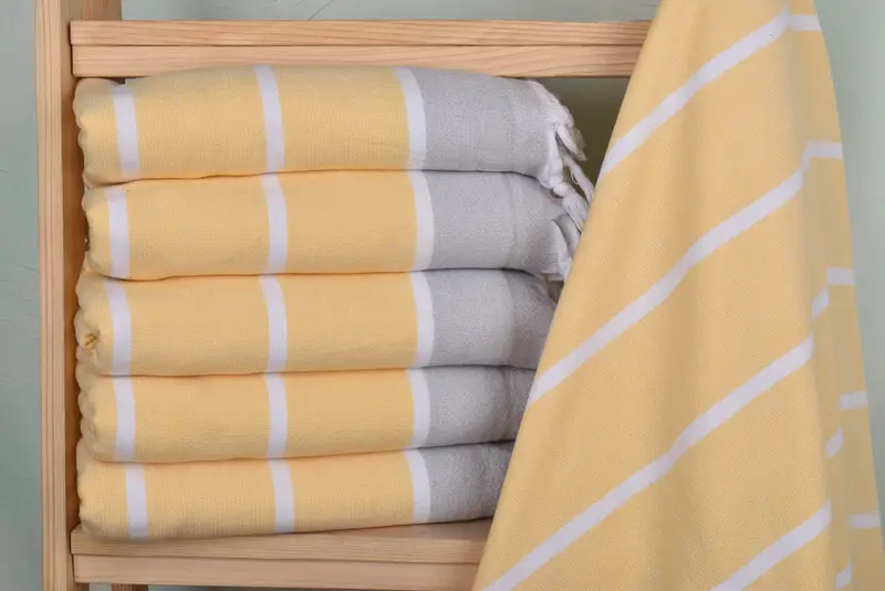 68x40 Cotton Striped Terry Towel, Travel towel, Bridesmaid Gifts Personalized, Spa Towel, Scarf Towel, Monogram Beach Towel, Personalized Towel - 2