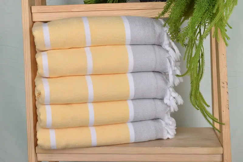 68x40 Cotton Striped Terry Towel, Travel towel, Bridesmaid Gifts Personalized, Spa Towel, Scarf Towel, Monogram Beach Towel, Personalized Towel - 1