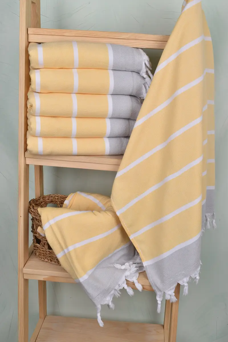 68x40 Cotton Striped Terry Towel, Travel towel, Bridesmaid Gifts Personalized, Spa Towel, Scarf Towel, Monogram Beach Towel, Personalized Towel - 3