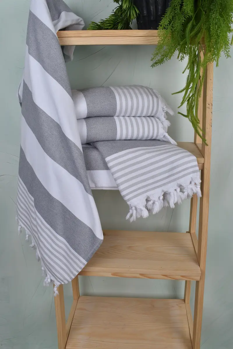 68x36 Cotton Striped Terry Towel, Bridesmaid Gift, Wedding Shower Gift, Bulk Order Towel, Custom Wedding Towel, Custom Wedding Gift, Gifts For Him - 6