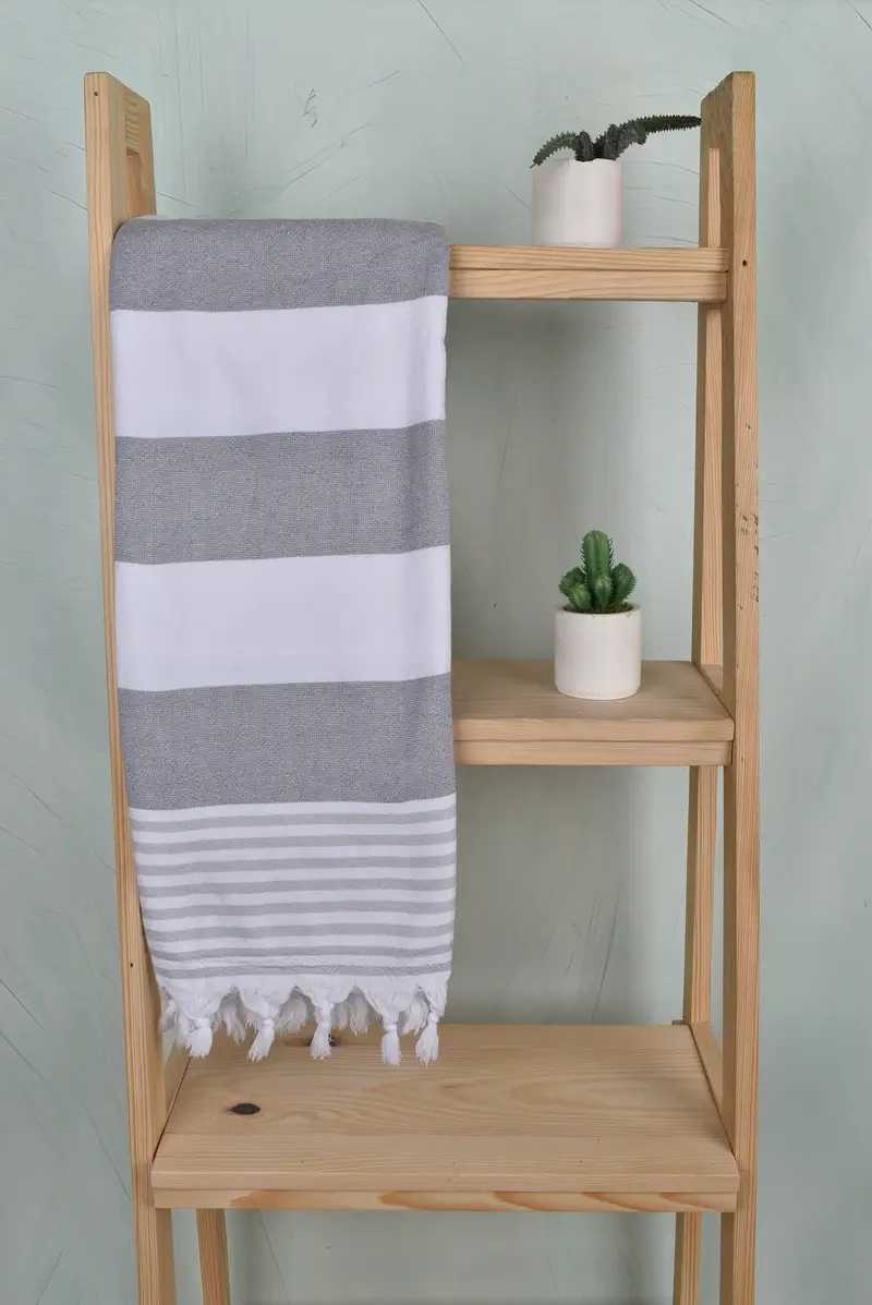 68x36 Cotton Striped Terry Towel, Bridesmaid Gift, Wedding Shower Gift, Bulk Order Towel, Custom Wedding Towel, Custom Wedding Gift, Gifts For Him - 8