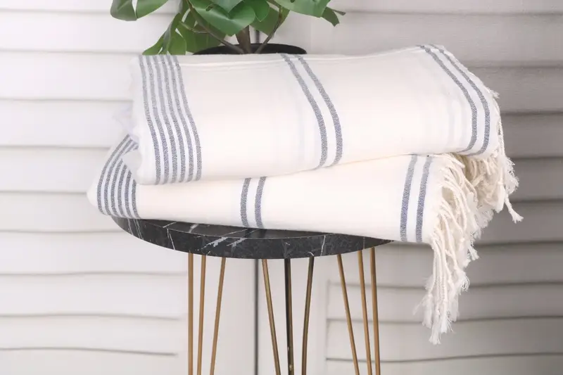 80x36 Cotton Striped Towel, Bridesmaid Gift Towel, Bachelorette Party Gifts For Bride, Personalized Bridesmaid Gift, Summer Gift, Bridal Party Gifts - 3
