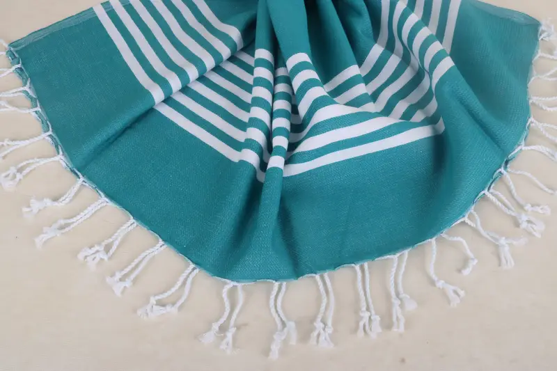 Lightweight towel, 70x40 Cotton Striped Towel, Luxury Turkish peshtemal beach towel, Guest Towel, Beach towel, Gift For Boyfriend, Hammam towel - 7