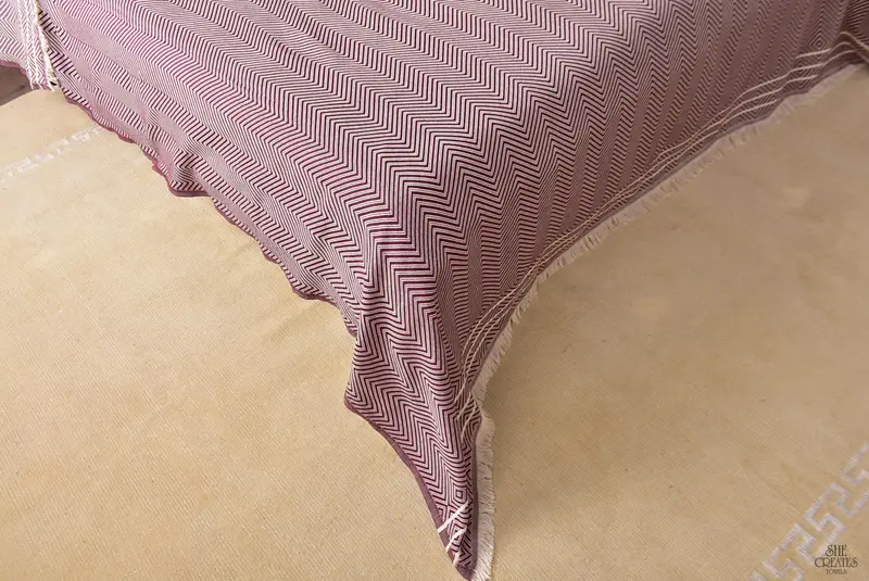 Customized Turkish Blanket, Tablecloth, Bridal Shower Favor, 96x70 Cotton Diamond Towel, Throw Blanket Couch, Throw Blanket, Turkish Bedcover - 7