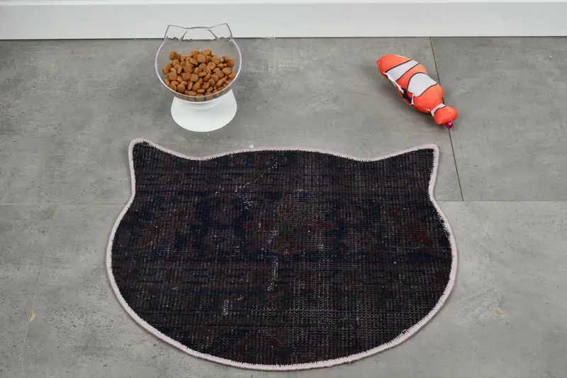 Mantel individual de lana redondo bohemio, mantel individual negro tradicional