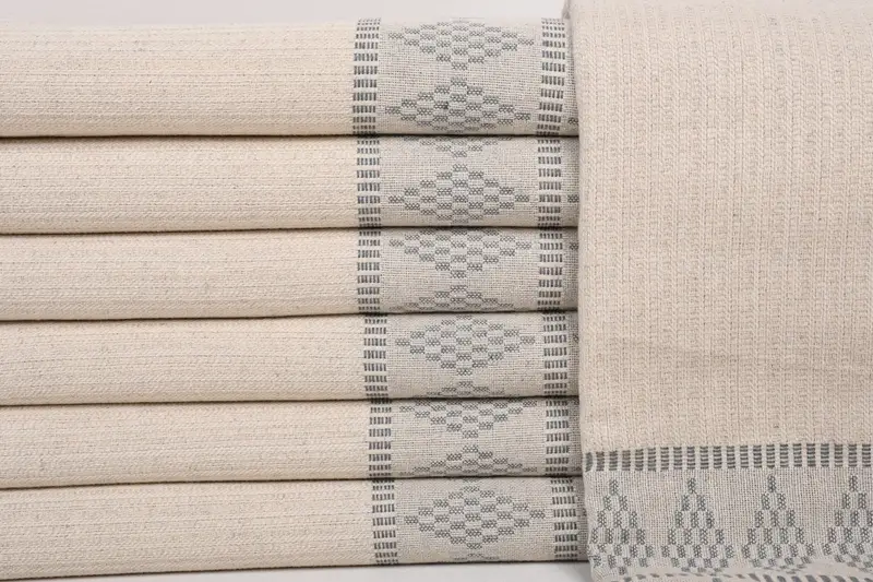 Thin towel, Xmas Gifts, Housewarming Gift, 70x36 Linen Kilim Design Towel, Yoga Towel, Holiday Towel, Embroidered Towel, Turkish Towel Monogram - 1