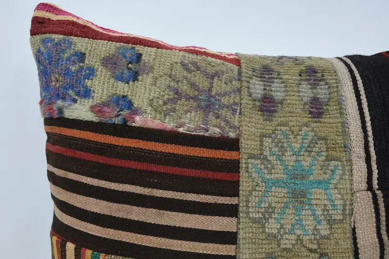 Pillow Cover, 28x28 Brown Cushion, Interior Designer Pillow, Vintage Kilim Throw Pillow, Kilim Cushion Sham, Toss Cushion, Art Deco Cushion Cover - 2