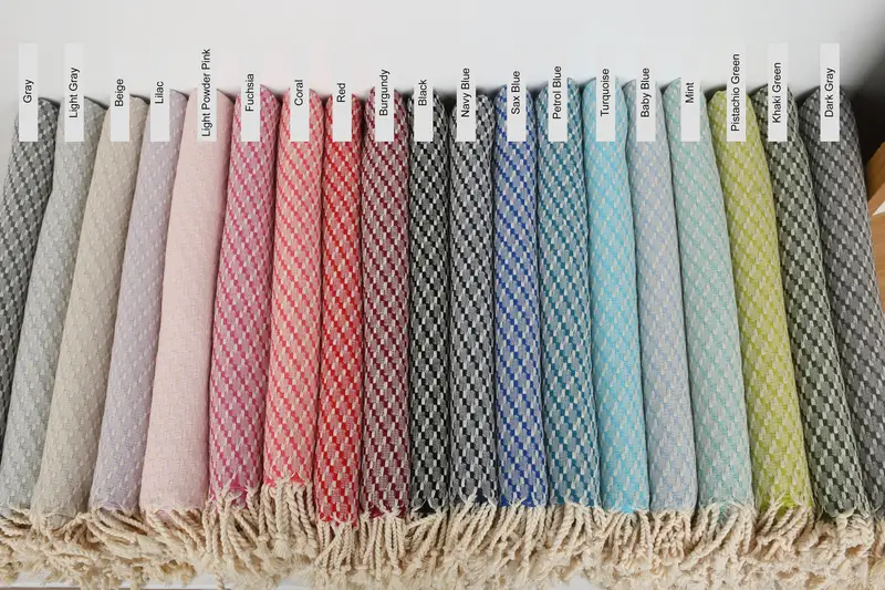 Geometric Towel Cotton Bath Towel, Beige, 40x67 inches