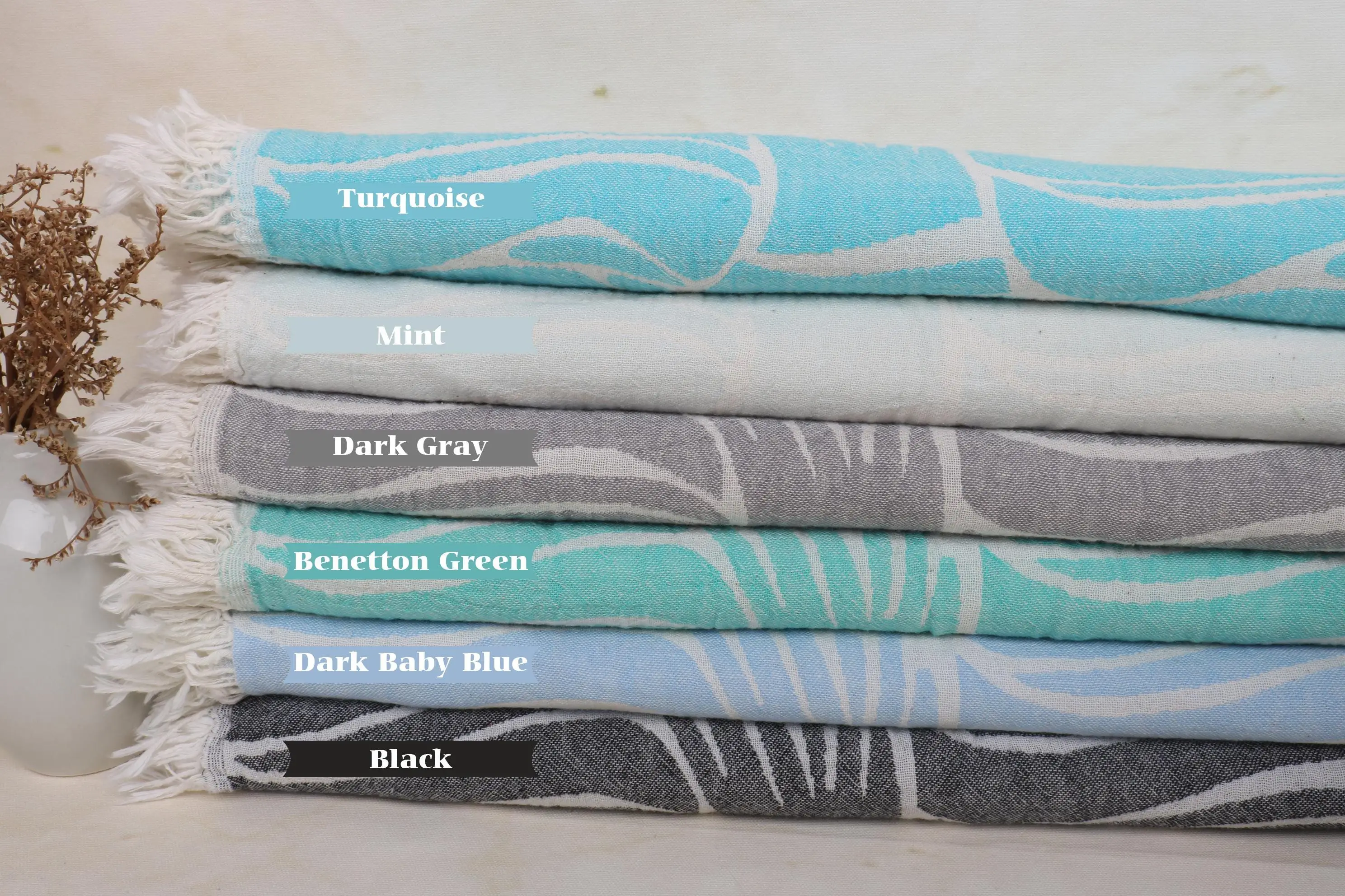 Bridesmaid Gifts Fish Design Throw 60x71 Inch Cotton Throw - 1