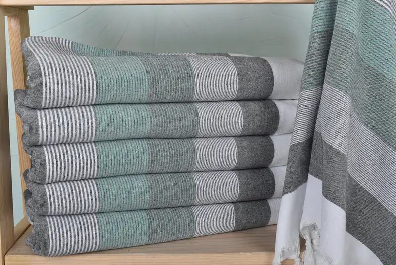 Gift For Mom, Personalized Turkish Towel, Cotton towel, Home Decor Gifts, Bachelorette Favors Beach, 68x40 Cotton Striped Towel, Spa Towel - 2