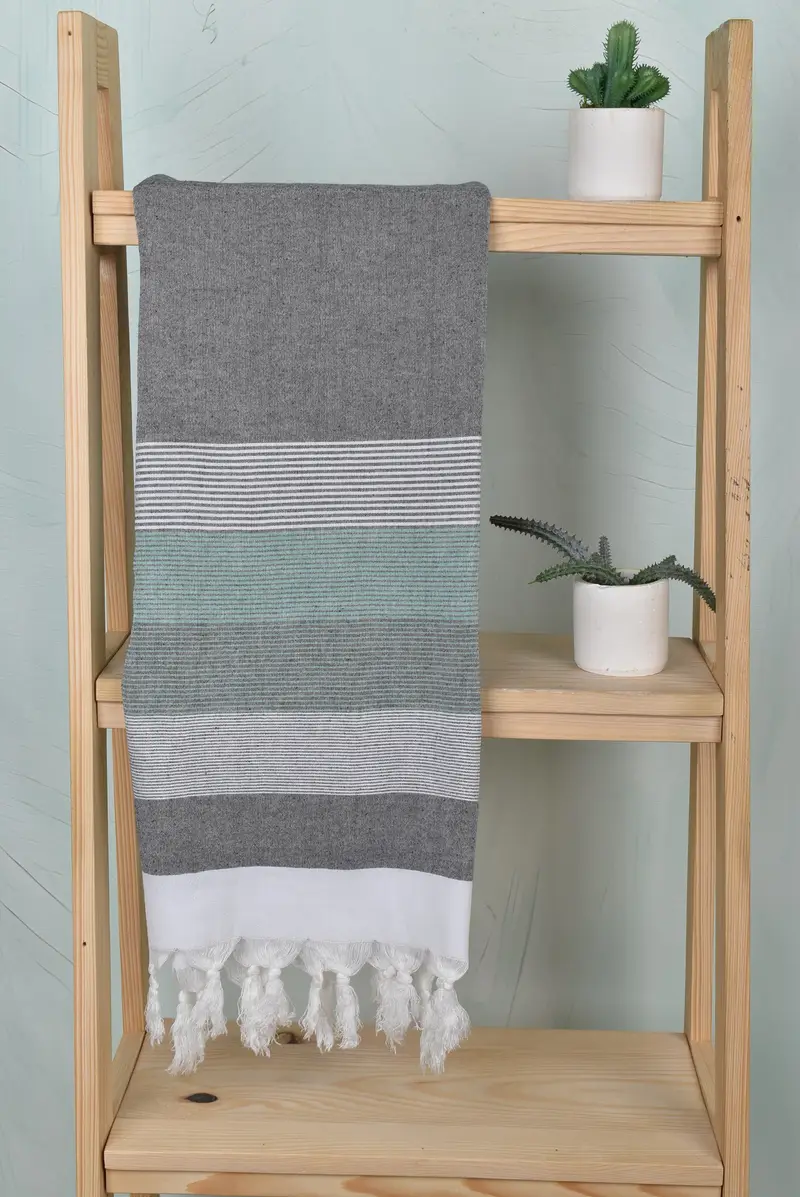 Gift For Mom, Personalized Turkish Towel, Cotton towel, Home Decor Gifts, Bachelorette Favors Beach, 68x40 Cotton Striped Towel, Spa Towel - 8