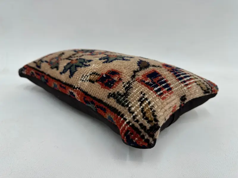 Boho Pillow, Tapestry Pillow Case, 8x16 Beige Pillow Cover, Nomadic Cushion, Throw Kilim Pillow, Pillow Cover, Pillow for Couch - 6