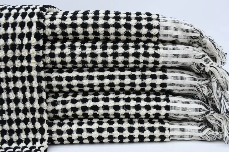 68x36 Cotton Pom Pom Towel, Quick-dry towel, Personalized Gift For Him, Personalized Turkish Towel, Custom Beach Towel, Customized Turkish Towel - 1