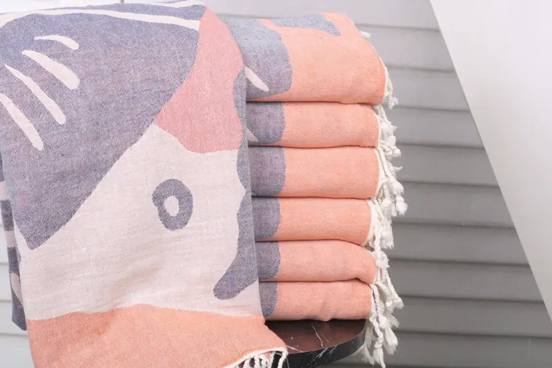Best Wedding Gift, Soft towel, Beach Towel Bulk, Halloween Gifts, Best Friend Gift, Bachelorette Party Gift, 70x40 Cotton Carretta Patterned Towel - 2