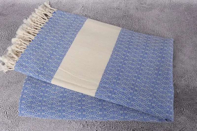 Unique Wedding Gift, Family Gift Basket, 68x36 Cotton Diamond Towel, Custom Towel, Bridesmaid Gift, Bridal Shower Favor, Lightweight Turkish towel - 6