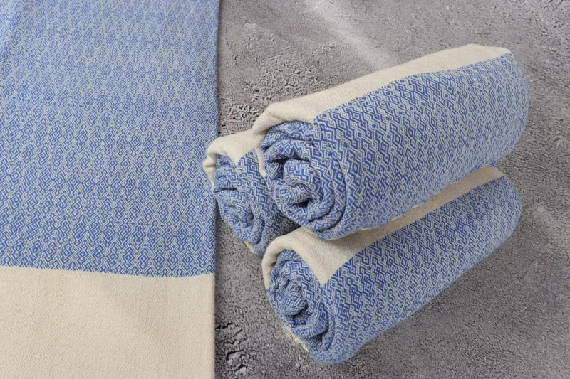 Unique Wedding Gift, Family Gift Basket, 68x36 Cotton Diamond Towel, Custom Towel, Bridesmaid Gift, Bridal Shower Favor, Lightweight Turkish towel - 8