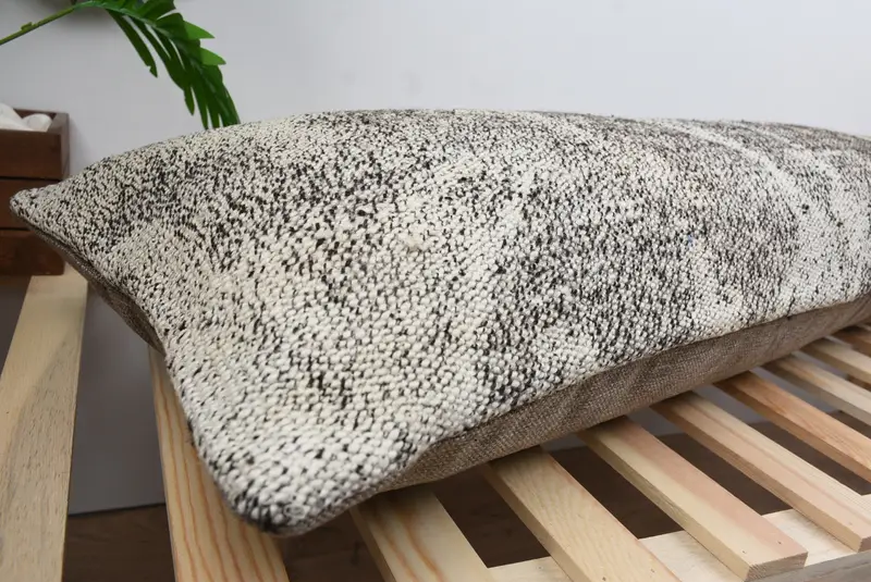 Boho Pillow Sham Cover, Luxury Pillow, Pillow Case, 16x48 White Pillow, Turkish Bench Pillow Sham, Pillow for Couch, Vintage Kilim Throw Pillow - 6