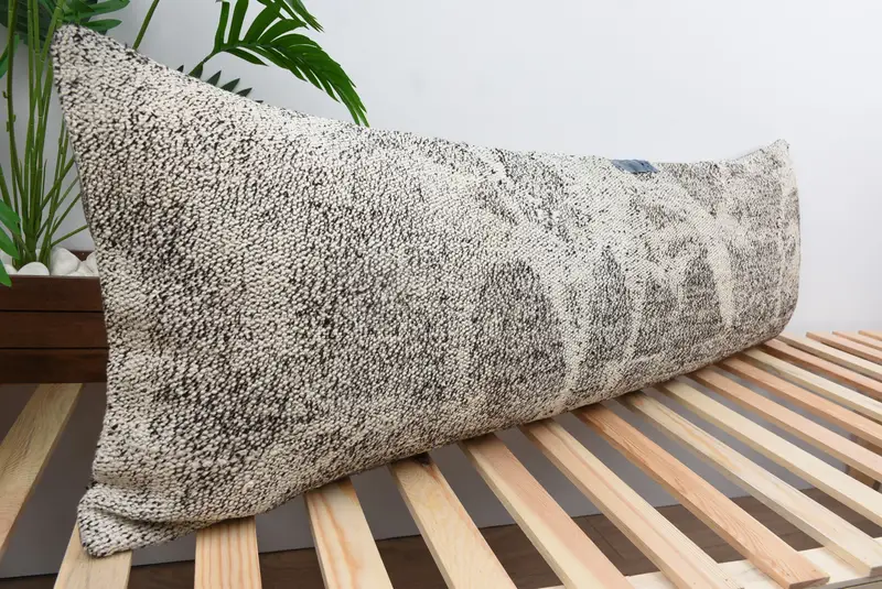 Boho Pillow Sham Cover, Luxury Pillow, Pillow Case, 16x48 White Pillow, Turkish Bench Pillow Sham, Pillow for Couch, Vintage Kilim Throw Pillow - 4