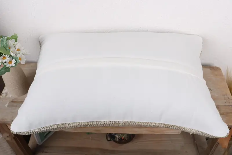 Hediye yastığı, desen atma yastığı, 16x24 bej yastık kapağı, boho yastık sham kapağı, vintage Kilim yastığı, yastık sham, veranda yastık sham - 7