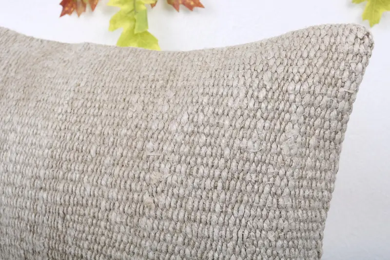 Hediye yastığı, desen atma yastığı, 16x24 bej yastık kapağı, boho yastık sham kapağı, vintage Kilim yastığı, yastık sham, veranda yastık sham - 5