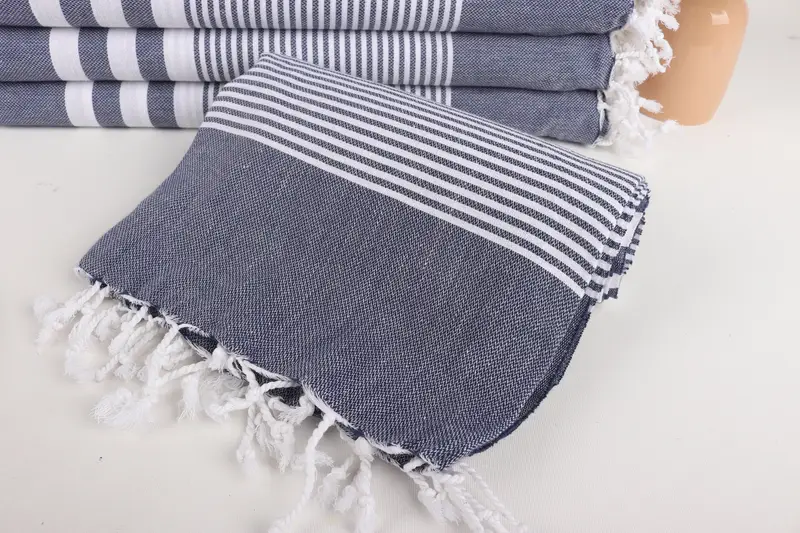70x40 Cotton Striped Towel, Monogrammed Beach Towel, Custom Bath Towel, Turkish Towel Monogram, Bridal Shower Gift, Gift For Boyfriend, Travel towel - 4