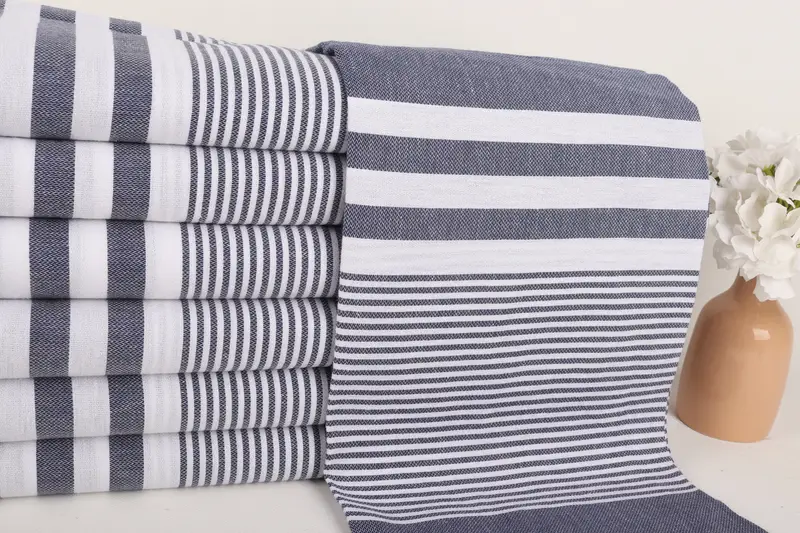 70x40 Cotton Striped Towel, Monogrammed Beach Towel, Custom Bath Towel, Turkish Towel Monogram, Bridal Shower Gift, Gift For Boyfriend, Travel towel - 2