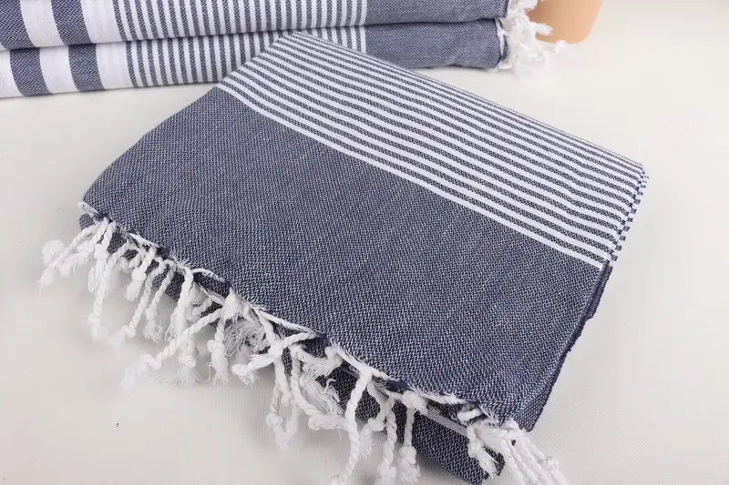 70x40 Cotton Striped Towel, Monogrammed Beach Towel, Custom Bath Towel, Turkish Towel Monogram, Bridal Shower Gift, Gift For Boyfriend, Travel towel - 5