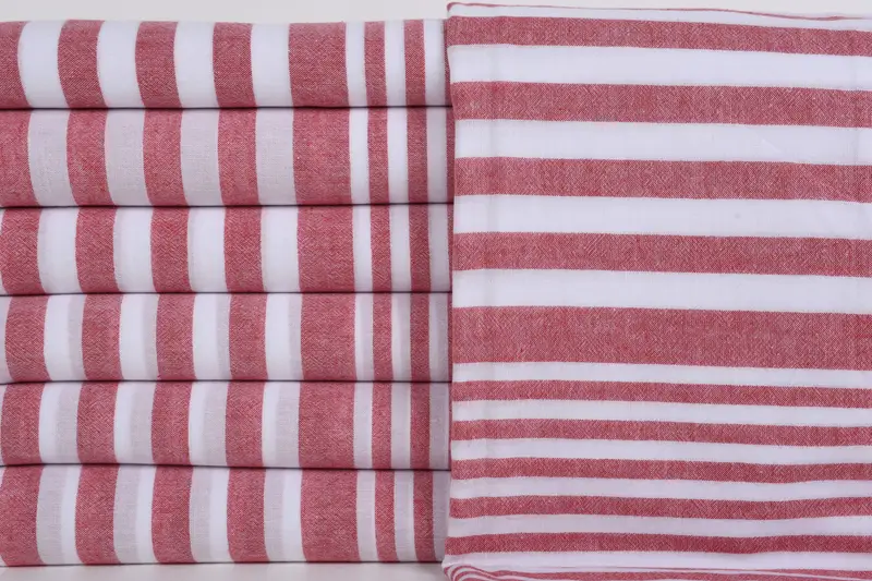 Cotton towel, 68x40 Cotton Striped Towel, Handwoven Turkish Towel, Bridesmaid Gifts, Boyfriend Christmas Gift, Organic Towel, Fouta towel - 1