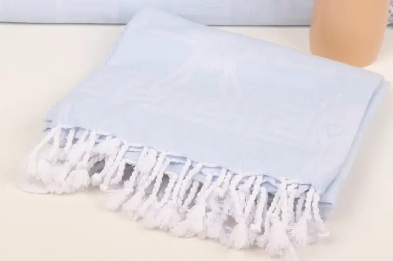 Personalized Turkish Towel, Personalized Gifts, 70x40 Cotton Patterned Towel, Scarf Towel, Embroidered Beach Towel, Customized Towels, Travel towel - 6