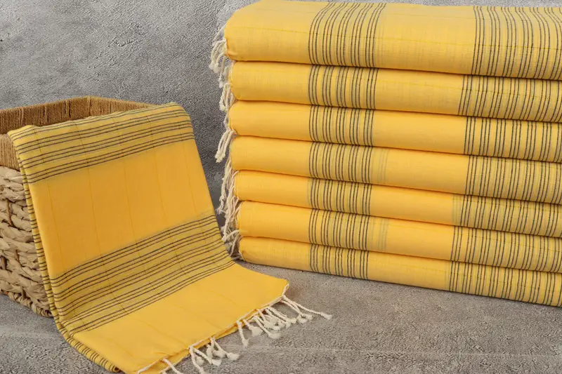 70x40 Cotton Striped Towel, Personalized Beach Towel, Christmas Favors, Housewarming Gift, Turkish fouta towel for outdoor use, Bachelorette Gifts - 3