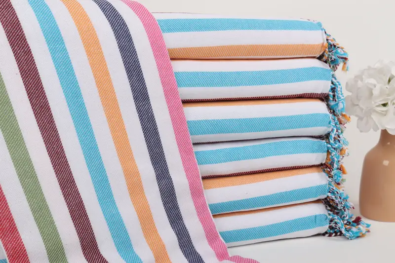 70x40 Cotton Striped Towel, Bachelor Towel, Bachelorette Party Items, Gift Towel, Bridal Shower Gift, Monogram Turkish Towel, Custom Beach Towel - 2