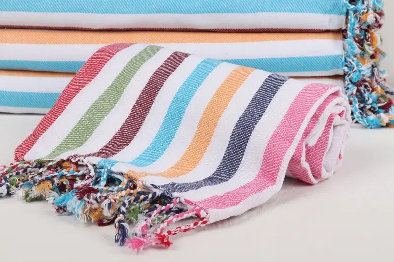 70x40 Cotton Striped Towel, Bachelor Towel, Bachelorette Party Items, Gift Towel, Bridal Shower Gift, Monogram Turkish Towel, Custom Beach Towel - 5