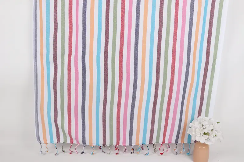70x40 Cotton Striped Towel, Bachelor Towel, Bachelorette Party Items, Gift Towel, Bridal Shower Gift, Monogram Turkish Towel, Custom Beach Towel - 1