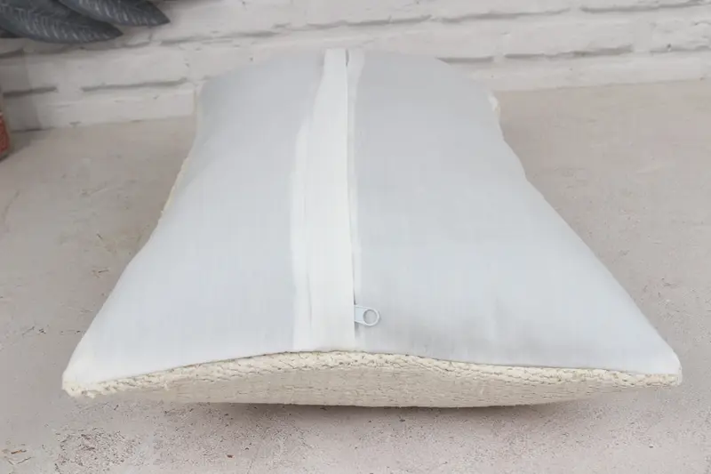 Handmade Kilim Cushion, Interior Designer Pillow, Vintage Throw Pillow Cover, Cushion Cover, 12x20 White Pillow Sham, Vintage Kilim Pillow - 5