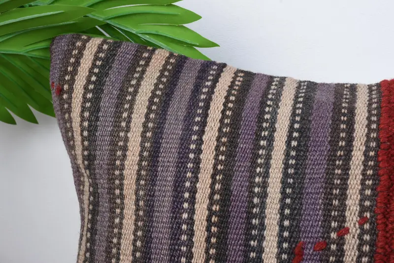 Boho Pillow, Sofa Cushion Cover, Handmade Throw Pillow, Pillow Sham, Interior Designer Pillow, Gift Pillow, 12x24 Blue Cushion, Bed Cushion Case - 2