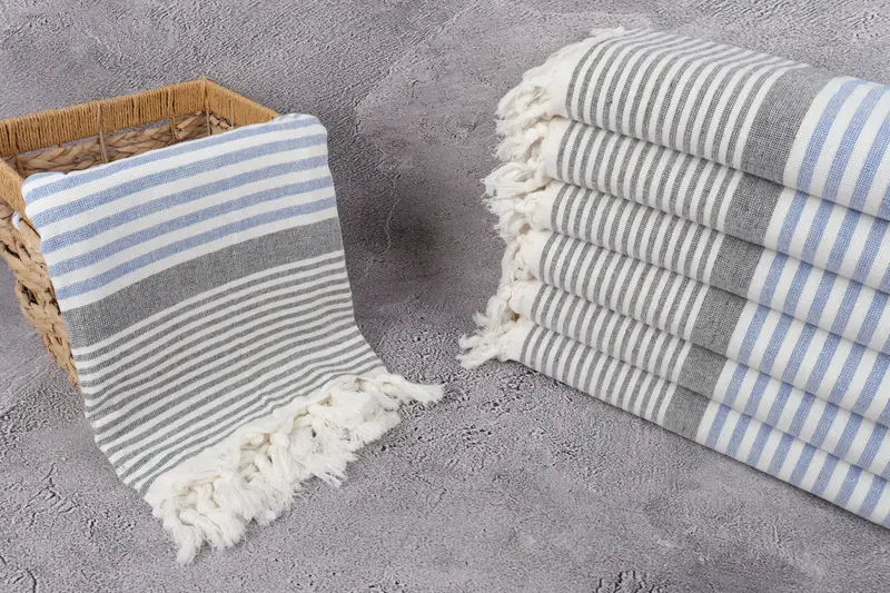 Hammam towel, Bachelorette Party Favors, Bridesmaid Towel, 68x40 Cotton Striped Terry Towel, Bride Gift, Bachelorette Party Gifts Bridesmaids - 3