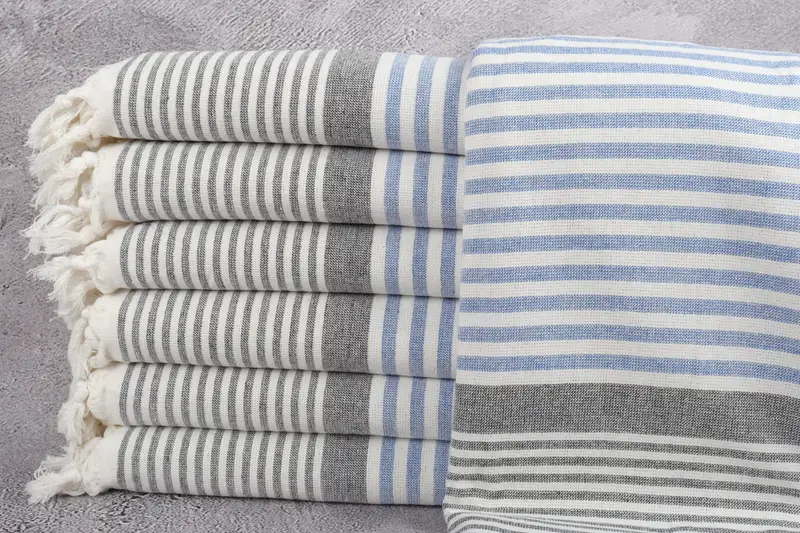 Hammam towel, Bachelorette Party Favors, Bridesmaid Towel, 68x40 Cotton Striped Terry Towel, Bride Gift, Bachelorette Party Gifts Bridesmaids - 1