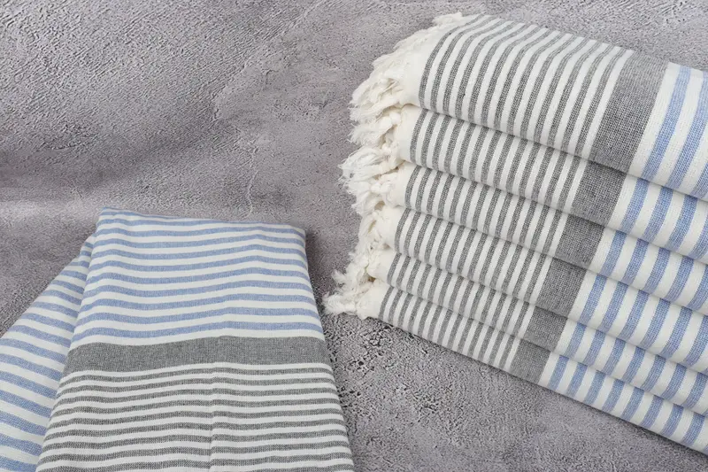 Hammam towel, Bachelorette Party Favors, Bridesmaid Towel, 68x40 Cotton Striped Terry Towel, Bride Gift, Bachelorette Party Gifts Bridesmaids - 2