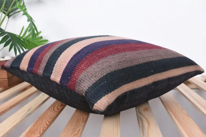 20x20 Red Pillow Case, Accent Pillow Cover, Boho Pillow Sham Cover, Vintage Kilim Pillow, Handmade Kilim Cushion, Cushion Cover - 6