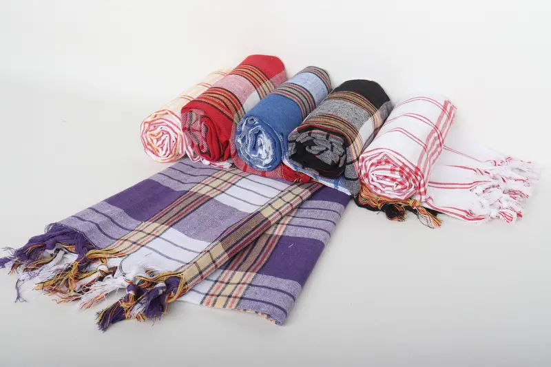 Pool Towels, Bachelor Gift, Handmade Gift, Traditional Turkish peshtemal for hammam, 68x32 Cotton Striped Towel, Gift For Him, Wedding Favors - 4