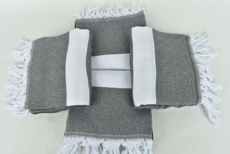 Turkish hand towel, 70x40 Cotton Diamond Towel, Bachelor Gifts, Bulk Order Towel, Home Gift, Beach Size Towel, Turkish Towel Beach, Monogram Towels - 6