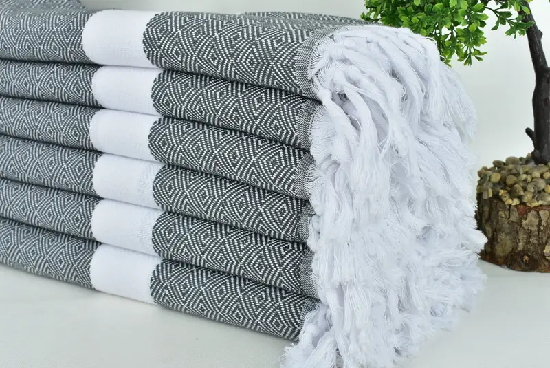 Turkish hand towel, 70x40 Cotton Diamond Towel, Bachelor Gifts, Bulk Order Towel, Home Gift, Beach Size Towel, Turkish Towel Beach, Monogram Towels - 3