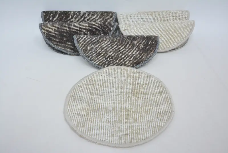 Elegant Beige & Brown Kilim Placemat, Unique Turkish Kilim Table Mat